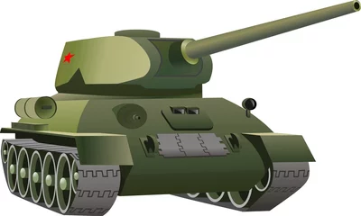 Foto op Plexiglas Soldaten Russische tank