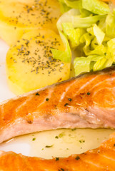 Roast salmon