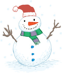 Happy snowman