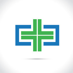 Obraz premium croix verte-pharmacie