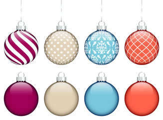 Set of Christmas Balls Colors