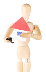 Rent estate.Isolated on white