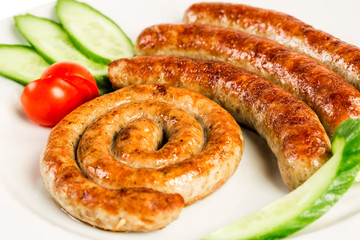 grilled meat sausages