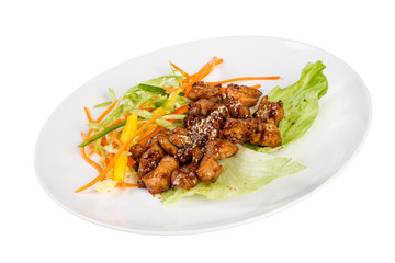 roast pork isolated