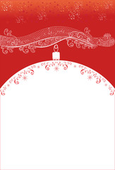 Naklejka premium Christmas red background with snake