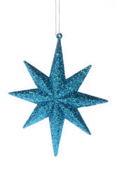 blue glitter star