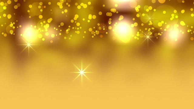 Christmas Yellow Abstract Video Background
