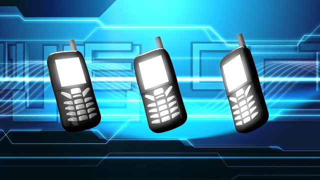 Cell Phones Blue Abstract Video Background
