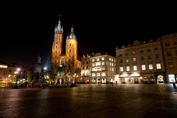 Saint Mary's church in Krakow, Poland - obrazy, fototapety, plakaty
