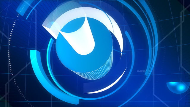 Technology Blue Abstract Video Background