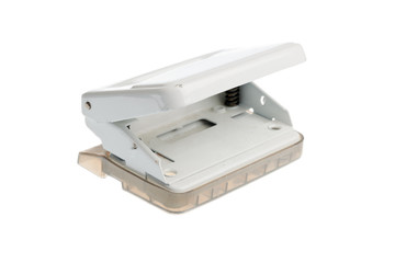 White puncher isolated on white background.