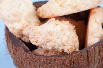 macro picture of cookies
