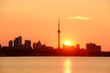 Fototapeta na wymiar Toronto sunrise