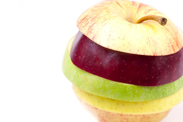close up sliced apple