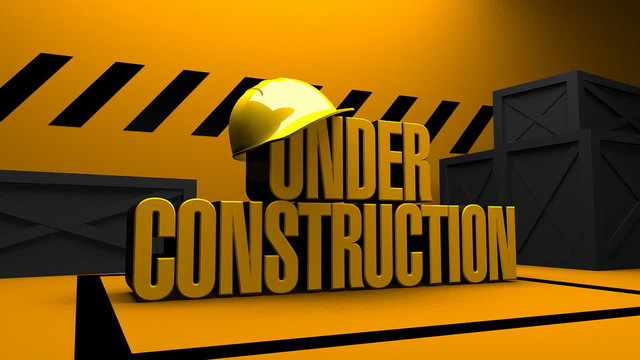 Under Construction Conceptual Video Background