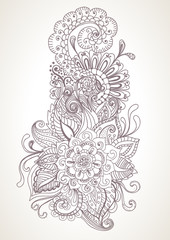 hand drawn floral background