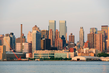 Fototapeta premium Urban skyline from New York City Manhattan