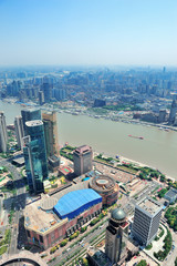Shanghai aerial in the day