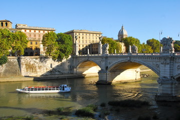 vue sur le Tibre à Rome
