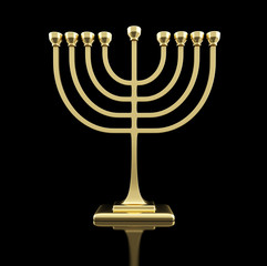 Fototapeta premium hanukkah gold