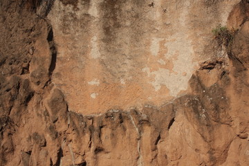 ANTICO MURO IN TUFO COME SFONDO N°2