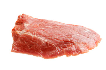 raw chicken isolated on white