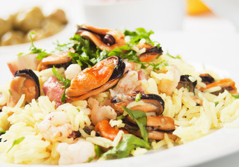 Seafood risotto