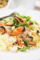 Seafood risotto