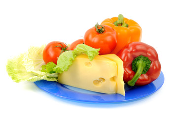 Vegetables and cheese