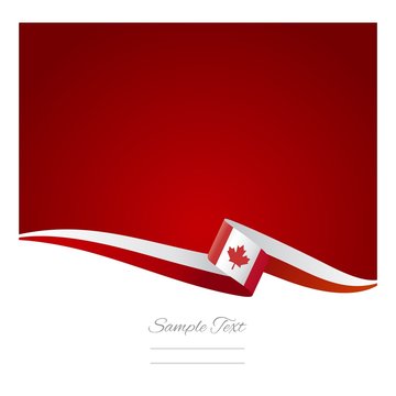 Canadian flag abstract color background vector