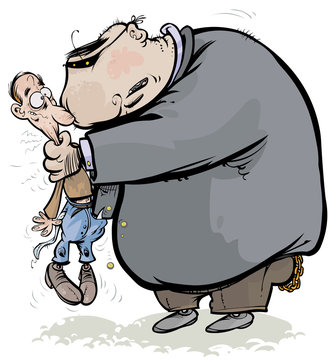 Robbery Cartoon illustration.