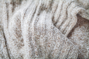 wool sweater close up