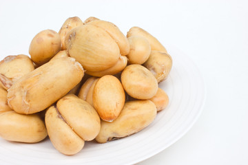 Tropical fruit Salacca plate.