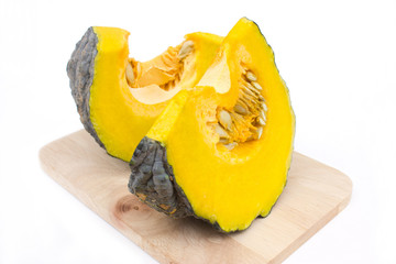 Punpkins isolated on white background.