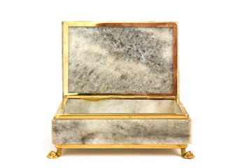 Empty jewelry box isolated
