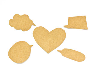 Bubble tag recycled paper