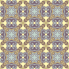 Seamless colorful retro pattern background