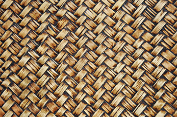 Old woven wood pattern