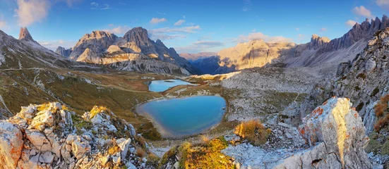 Rolgordijnen Italy Alps Dolomites´nice panorama  - Tre Cime - Lago dei Piani © TTstudio