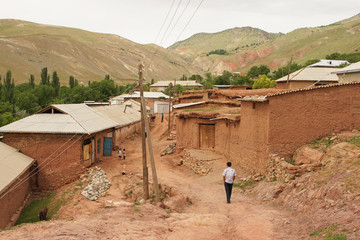 Lehmhütten, Hissar Gebirge, Usbekistan