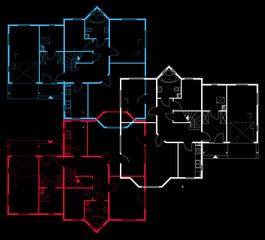 house blueprint background