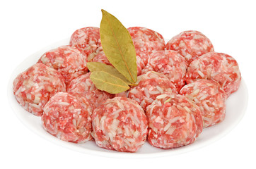 Meatballs on a plate