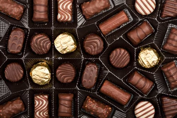 Crédence de cuisine en verre imprimé Bonbons Box of chocolates