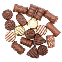 Assorted chocolate candies