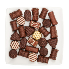 Plate of chocolates