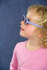 little girl with sunglasses