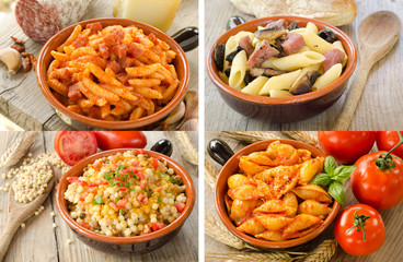 Varietà di pasta italiana, variety of italian pasta
