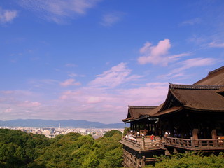Fototapeta na wymiar Kiyomizu Temple ? zielony pusty