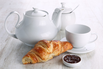 coffee and croissant