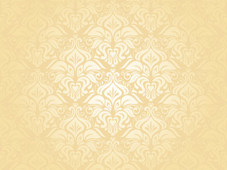 gentle  peach  vintage wallpaper